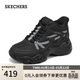 斯凱奇（Skechers）女鞋2026高幫厚底老爹鞋中筒熊貓鞋休閑鞋169080