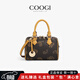 COOGI包包女款輕奢侈女士包手提斜跨包生日母親情人禮物送女友老婆媽媽 咖啡色