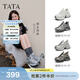 他她（TATA）星際銀河厚底老爹鞋秋季新款女透氣休閑運動(dòng)鞋女CZX01AM6 銀色 37