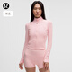 lululemon丨Define 女士短款夾克 *羅紋 Nulu? 芯吸 LW3HOBS 珍珠粉 XS /4