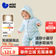 迷你巴拉（minibala）【迷你小蛋仔】嬰兒羽絨服三防連體羽絨服男女童寶寶連體衣 粉藍80004 【白鴨絨-1000+清潔度】 100 CM 2-4歲