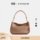 蔻馳（COACH）CARY系列女士經(jīng)典標志斜挎包單肩馬鞍包高級感春季女包 B4/棕黃色 焦糖色(新版）