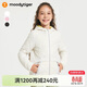 moodytiger女童外套拒水保暖春秋兒童棉服童裝輕暖連帽可機洗棉衣戶(hù)外運動(dòng)衣