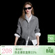 三彩【抗起球】2026春季新款翻領(lǐng)插肩袖開(kāi)衫針織衫休閑簡(jiǎn)約M 巖灰 L 165/88A