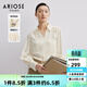 艾諾絲雅詩(shī)ARIOSEYEARS春秋新品通勤百搭寬松設計感雪紡襯衫女30225126 奶油米 M