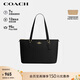 蔻馳（COACH）【品牌直供】女士GALLERY大號手提托特包黑色CV402禮物