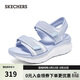 斯凱奇（Skechers）涼鞋女士厚底運動(dòng)休閑鞋外穿沙灘鞋軟底涼拖鞋119823