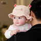 貝娜茜嬰兒帽子春秋薄款夏季嬰幼兒新生兒盆帽男女寶寶漁夫帽遮陽(yáng)防曬潮 PM764-粉色 1-18個(gè)月（38-47.5CM）