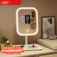 安爾雅臺式化妝鏡帶燈補光小鏡子女ins風(fēng)宿舍桌面便攜小型梳妝鏡