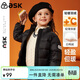 ASK JUNIOR童裝兒童羽絨服冬裝男童女童輕薄保暖小童內搭新年外套 黑色 120