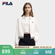 FILA 斐樂(lè )官方女士梭織外套冬新款時(shí)尚休閑簡(jiǎn)約舒適翻領(lǐng)上衣 云菇白-WT L 170/88A/L