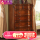 艾理思 家具 斗柜 美式實(shí)木五斗柜 歐式5斗櫥
