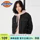 Dickies外套字母印花新復古回潮牛仔夾克 女式短款時(shí)尚休閑薄外套 10142 牛仔黑(梭織) （寬松版型） S