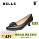 百麗高跟單鞋女秋季商場(chǎng)同款通勤單鞋D3N1DCQ5 黑色 39