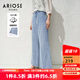 艾諾絲雅詩(shī)ARIOSEYEARS夏季新品經(jīng)典百搭全棉高腰闊腿牛仔褲女30423220 牛仔蘭 L