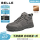 百麗（Belle）戶(hù)外休閑工裝靴男靴冬季新款厚底馬丁靴短靴加絨A2229DD5 灰色-絨里 40 (250mm)