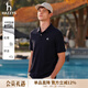 哈吉斯（HAZZYS）男女裝 夏季上衣PHIZ系列情侶款短袖POLO衫 藏青色NV-男 2XL （185/104A 52） （尺碼偏大）男
