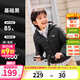 安踏兒童輕薄羽絨服男女大小童寶寶2025秋冬季新款90絨保暖外套上衣服 基礎黑5901-1 85%絨子含量 150 充絨量48g