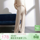 三彩2025冬季新款加絨保暖休閑長(cháng)褲高腰松緊直筒褲寬松簡(jiǎn)約M