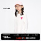 little MO&Co.5A抑菌 童裝春秋裝男童純棉女童長(cháng)袖t恤兒童上衣女孩 本白色2 160 160/76