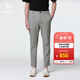 哈吉斯（HAZZYS）男裝 26春季新款男褲子PHIZ九分褲直筒褲高彈休閑褲男ATDZP0DBI79 灰色GE 30 （170/74A）
