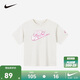 NIKE 耐克童裝女童迷彩抗皺短袖T恤2025年夏季新款輕薄柔軟兒童上衣