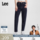 Lee413標準高腰小直腳深藍色女牛仔褲休閑潮LWB1004133QJ 深藍色 26