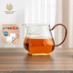 鑫鳳祥方舟公杯 玻璃月牙過(guò)濾綠茶專(zhuān)用茶具配件玻璃分茶器帶茶漏公道杯
