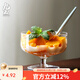 九土INS風(fēng)創(chuàng  )意高腳玻璃杯個(gè)性網(wǎng)紅甜品杯冰淇淋杯家用咖啡杯香檳酒杯 款式一 200ml 1只
