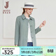 經(jīng)典故事（JANE STORY）經(jīng)典故事時(shí)尚簡(jiǎn)約短款風(fēng)衣女春秋2026新款高級氣質(zhì)小個(gè)子通勤外套 J03灰綠色 XL