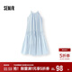 森馬（Semir）連衣裙女海邊度假掛脖兩穿長(cháng)裙2025夏季蝴蝶結初戀裙109325114011