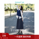 茵曼（INMAN）2026春季女裝新款半身裙女格雷系百褶學(xué)院風(fēng)A字顯瘦高級感長(cháng)裙子 貴族灰 M
