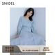 SNIDEL【精英衣櫥】V領(lǐng)針織開(kāi)衫高腰A字半身裙套裝SWNO255014 淺藍 S (0)
