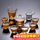 瓷牌茗茶具（cipaiming teaset）瓷牌茗 耐熱玻璃茶具套裝禮盒裝日式錘紋茶壺家用小套茶杯茶漏 《慕雪炫紋》玻璃茶具-禮盒 10件