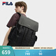 FILA斐樂(lè )【黑武士】雙肩包老花輕便大容量背包秋季新款時(shí)尚書(shū)包 正黑色-BK XS