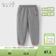 戴維貝拉（DAVE＆BELLA）女童長(cháng)褲兒童褲子小女孩打底褲春裝新款束腳褲洋氣中大童衛褲 深麻灰【現貨】 120 cm（建議身高110-120cm）
