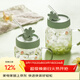 摩登主婦小枝蕁玻璃杯創(chuàng  )意帶蓋水杯辦公室吸管杯耐熱小清新杯子