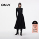 ONLY 2025秋季優(yōu)雅氣質(zhì)顯瘦針織拼接長(cháng)裙連衣裙女|125446001