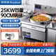 榮事達（Royalstar）商用大鍋灶凹面大功率飯店食堂猛火電磁爐電炒爐大功率學(xué)校飯堂爆炒電炒鍋落地灶臺大型電爐灶 【工程款】90cm單頭大炒丨380V/25KW