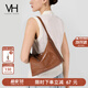 VANESSA HOGAN VH女包冉冉hobo包通勤手提包油蠟牛皮斜挎單肩包生日禮物送女友