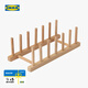 宜家（IKEA）OSTBIT奧比特盤(pán)子架竹制置物架廚房收納架多功能架子神器 盤(pán)子架竹