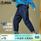 ASK JUNIOR童裝兒童褲子男童春裝中大童長(cháng)褲直筒褲休閑百搭牛仔褲 深藍 170