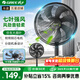 格力（GREE）家用臥室臺地兩用七葉大風(fēng)量落地電風(fēng)扇 客廳立式搖頭轉頁(yè)扇對流循環(huán)換氣扇機械式電扇 FD-35X65h7(升級加大款-黑色)