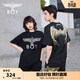 BOY LONDON【金翼鎖鏈】夏季短袖情侶款翅膀燙金潮牌涼感T恤N01918 黑印金N01918 經(jīng)典升級 M