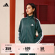 adidas休閑長(cháng)袖套裝男女阿迪達斯官方輕運動(dòng)