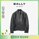 巴利（BALLY）男士時(shí)尚休閑皮衣夾克外套 6313326 黑色 L