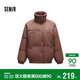 森馬（Semir）史努比系列羽絨服女立領(lǐng)寬松插肩袖2024冬三防外套109724113013