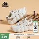卡帕（Kappa）背靠背運動(dòng)鞋女2026新款休閑厚底老爹鞋情侶復古面包鞋K0F85MC66 冬日白/玫瑰金-0106 37