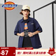 Dickies 無(wú)憂(yōu)搭襯衫男 系扣翻領(lǐng)舒適短袖襯衫 DK010211 深藏青色 （寬松版型） L