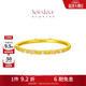 周大福SOINLOVE珠花錦鯉鐲珍珠黃金手鐲VR845 56mm生日禮物